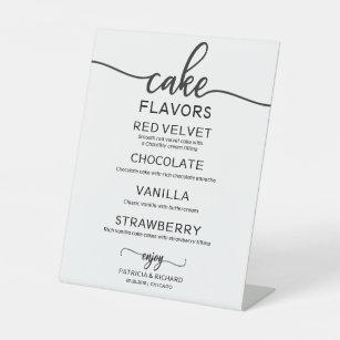Olive Wreath Cake menu Sign - ByBlossom