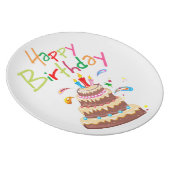 Cake Happy Birthday Melamine Plate (Right Side)