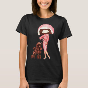 Cake Head Snow Cake Poodle Pin Up T-Shirt