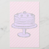 Cake in Light Purple on Pink. (Front)