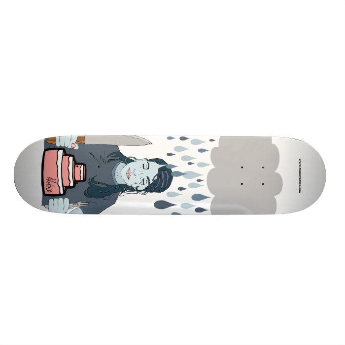 cake in the rain skateboard decks