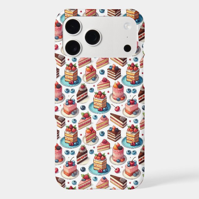Cake in Your Face Iphone Case (Back)