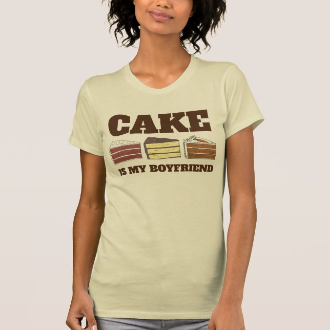 Cake Is My Boyfriend Carrot Yellow Red Velvet T-Shirt (Front)