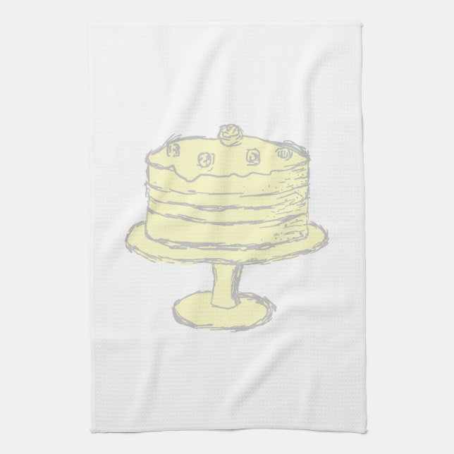 Cake. Kitchen Towel (Vertical)