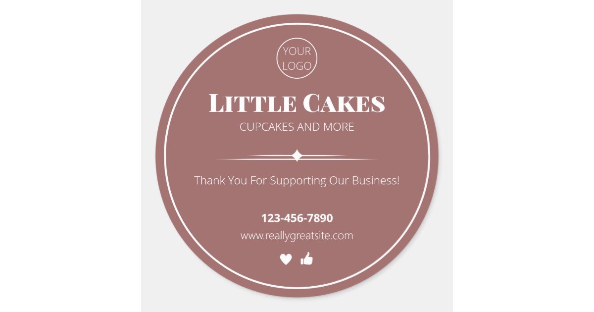Cake Labels, Cookie Labels, Yoghurt Labels Zazzle