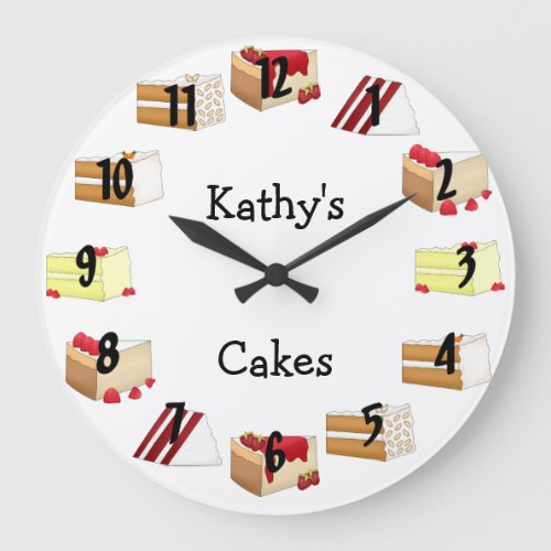 Cake Large Clock