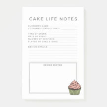 Cake Life Sticky Note Planner