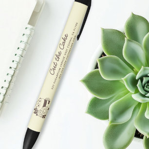 Cake Logo Bakery Business Pen