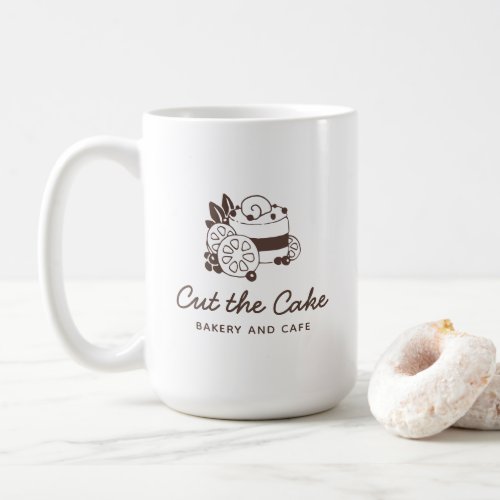 Cake Logo Bakery Business Pen Holder Coffee Mug