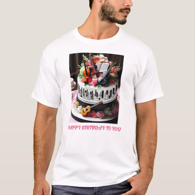 Cake Logo design for special day celebration  T-Shirt (Front)