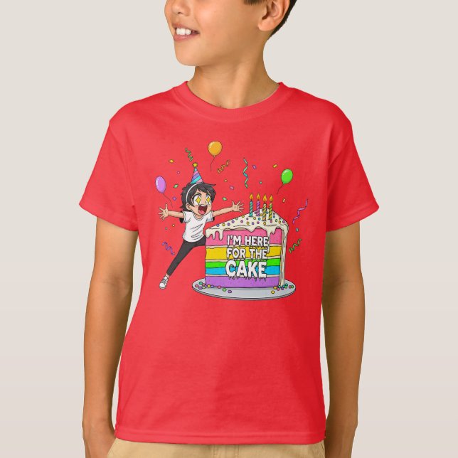 Cake Lover – Cute Birthday Gift T-Shirt (Front)