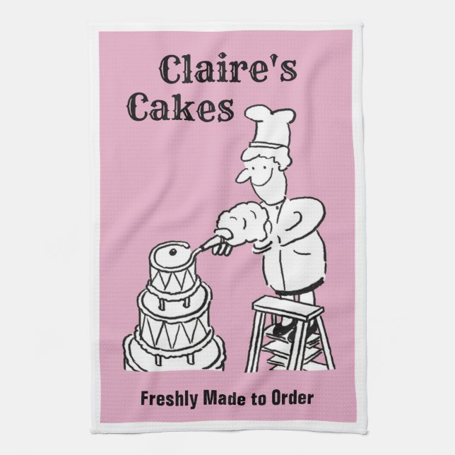 Cake Making & Cake Baking, Baker's Kitchen Towel (Vertical)