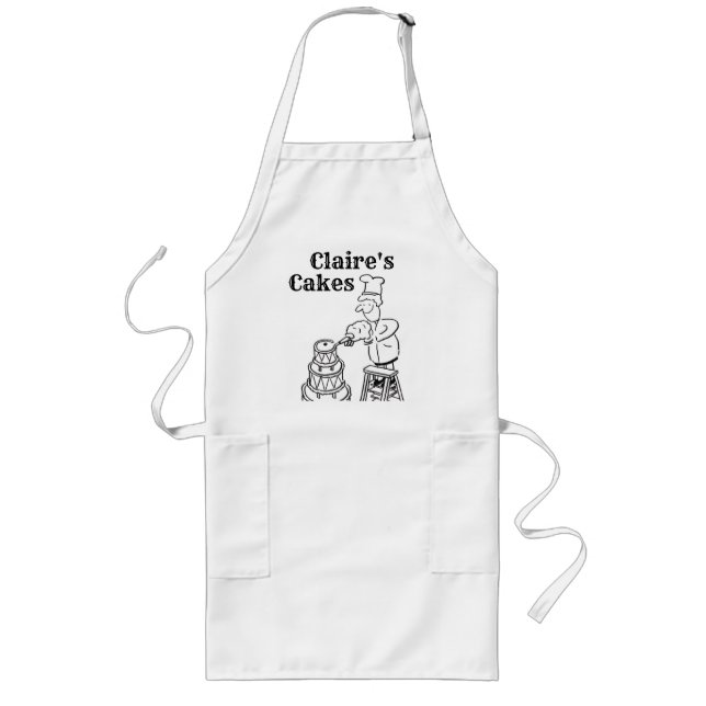 Cake Making & Cake Baking Long Apron (Front)
