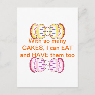 CAKE MANIA : KIDS would like PLAY with CAKES Postcard