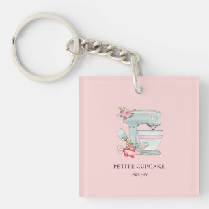 Cake mIxer Bakery business Keychain