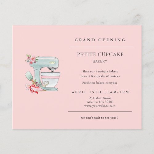 Cake mixer Bakery Grand Opening  Flyer