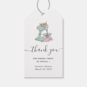 Cake mixer Bridal Shower Thank you  Gift Tags