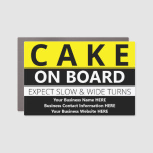 Cake on Board Car Magnet - Version 2
