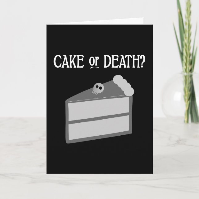 Cake or Death? Card (Front)