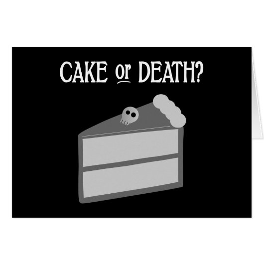 Cake or Death? Cards (Front Horizontal)