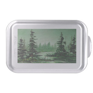 Cake Pan Ann Hayes Painting Green Forest