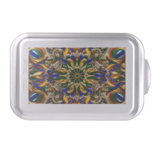 Cake pan with Brazil Colors Design