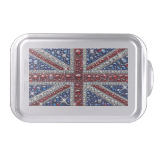Cake pan with British Colors Design