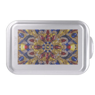 Cake pan with Colombia Colors Design