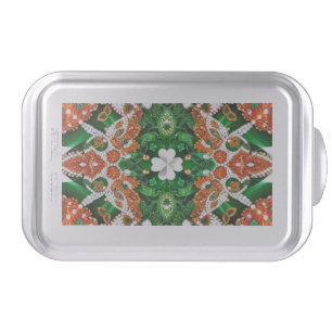 Cake pan with Irish Colors Design