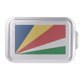 Cake pan with Seychelles Colors Design