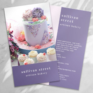 Cake Photo Artisan Bakery Business Card