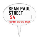 Sean paul STREET   Cake Picks