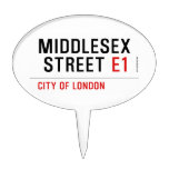 MIDDLESEX  STREET  Cake Picks