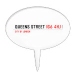 queens Street  Cake Picks