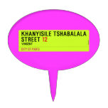 Khanyisile Tshabalala Street  Cake Picks