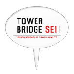 TOWER BRIDGE  Cake Picks