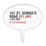 145 St. George's Road  Cake Picks