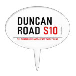 duncan road  Cake Picks