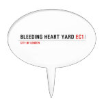 Bleeding heart yard  Cake Picks