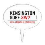 KENSINGTON GORE  Cake Picks