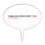 panna love patrick street   Cake Picks