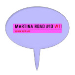 Martina Road #10  Cake Picks