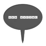 Coarse Language  Cake Picks