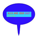 Alex and Josh  Cake Picks