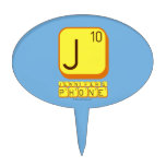 J
 JENNIFER'S
 PHONE  Cake Picks