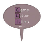 Game
 Letter
 Tiles  Cake Picks