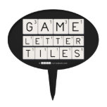 Game
 Letter
 Tiles  Cake Picks