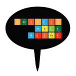 Periodic Table Writer  Cake Picks