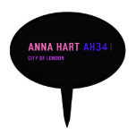 Anna Hart  Cake Picks