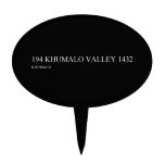 194 KHUMALO VALLEY  Cake Picks